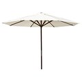 Heininger Holdings Llc Heininger Holdings 1289 9 ft. Classic Wood Market Umbrella; Natural 1289